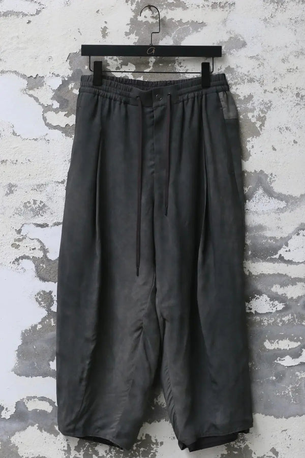 DEVOA Elastic Waist Loose Pants 24SS PTI-SVLC Charcoal
